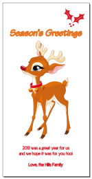 Christmas Baby Rudolph Season's Greetings Cards  4
